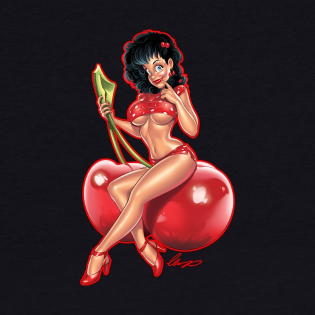 Cherry pinup by Eliaschatzoudis